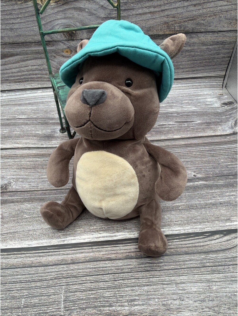 Jellycat Raver Puppy Dog Retired Rare with Out  Blue Hat 9”  With Hat